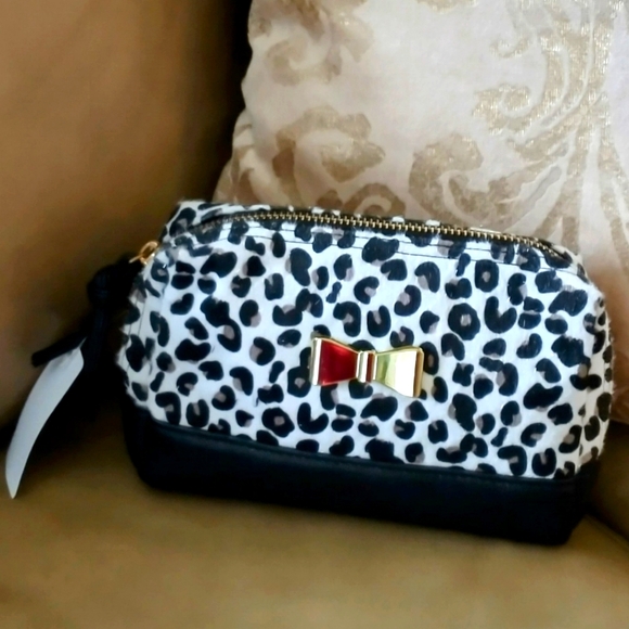 Perfect Image Black Leopard Cosmetic Makeup Bag NWT - Picture 5 of 6